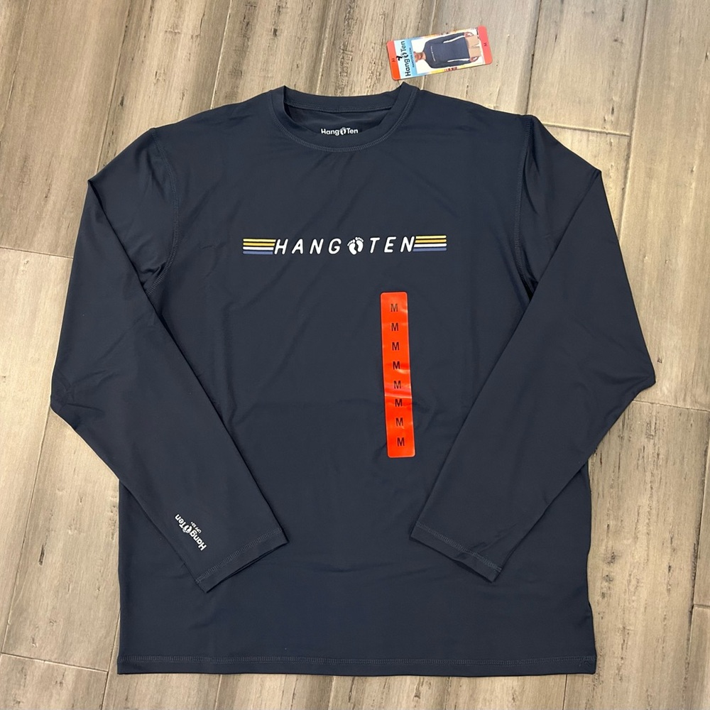 [NWT] Hang Ten Men’s Blue Long Sleeve Sun Tee | Lightweight Surf Shirt, MEDIUM